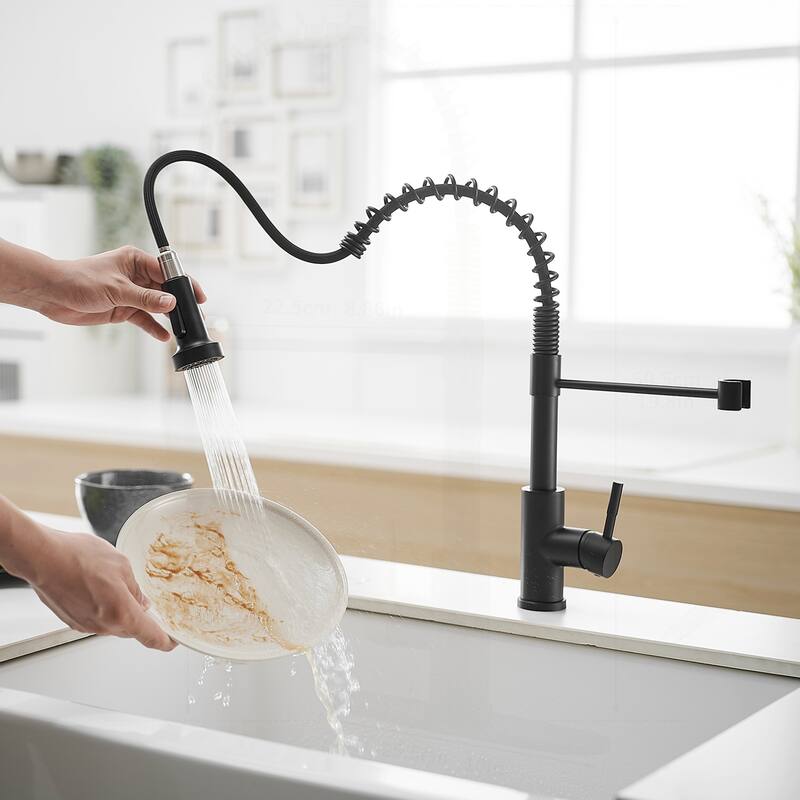 Kitchen Faucet with Pull Down Sprayer and Single Handle