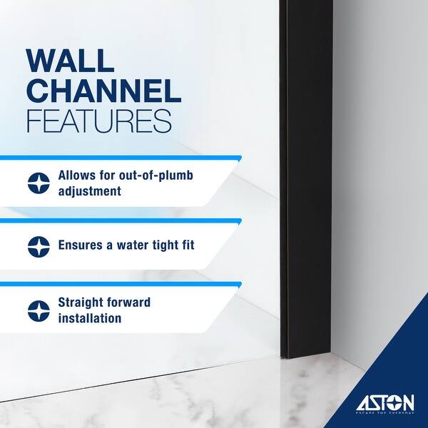 Coraline XL 64 - 68 in. x 80 in. Frameless Sliding Shower Door with StarCast Clear Glass in Matte Black Left Hand Coraline XL 64 - 68 in. x 80 in. Frameless Sliding Shower Door with StarCast Clear Glass in Matte Black Left Hand