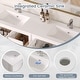 preview thumbnail 41 of 61, Modern Bathroom Vanity with Ceramic Sink, Soft-Close Storage Cabinet and Glossy Easy-Clean Countertop
