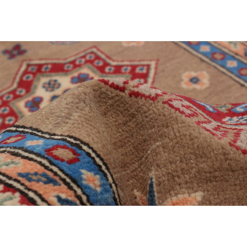 ECARPETGALLERY Hand-knotted Uzbek Ghazni Brown Wool Rug - 2'8 x 9'8