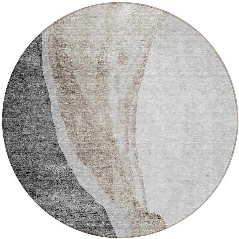 HomeRoots Abstract Transitional Rectangle Outdoor Rug