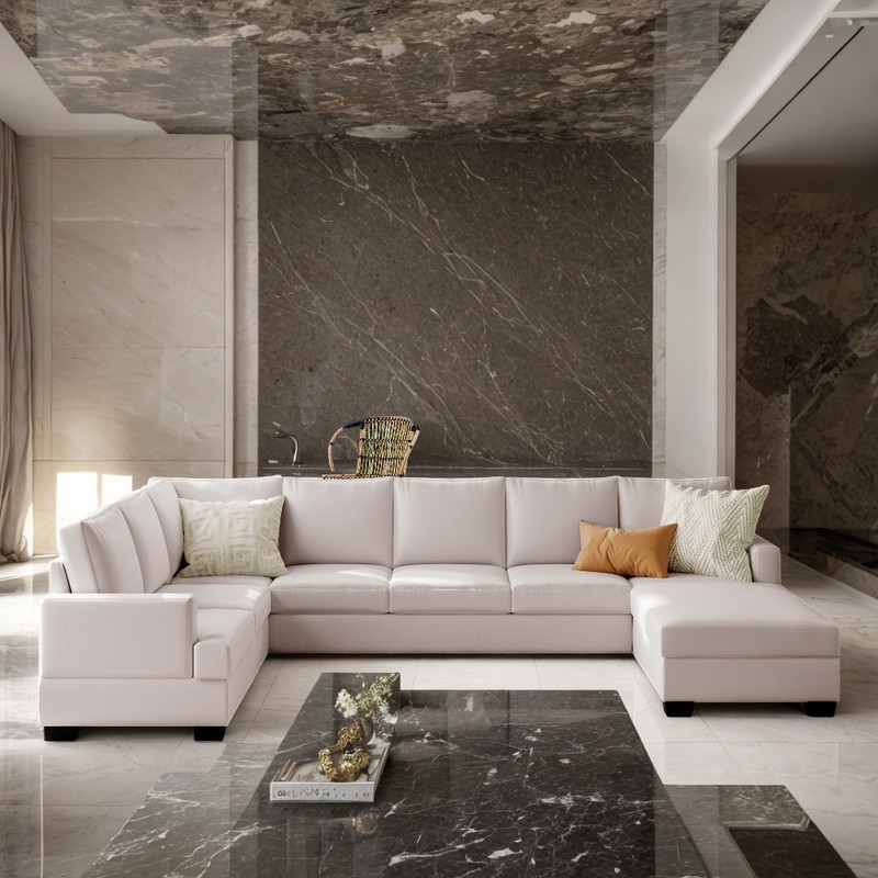 Large sectional outlet with chaise lounge