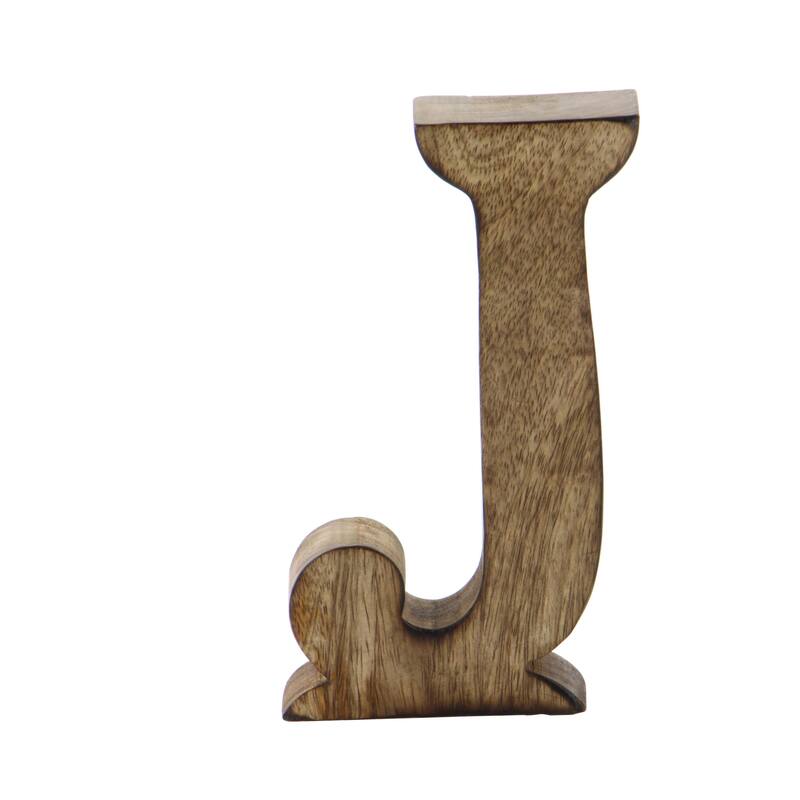Mango Wood Decorative Sign - Set of 6 Brown - Roche River Decor