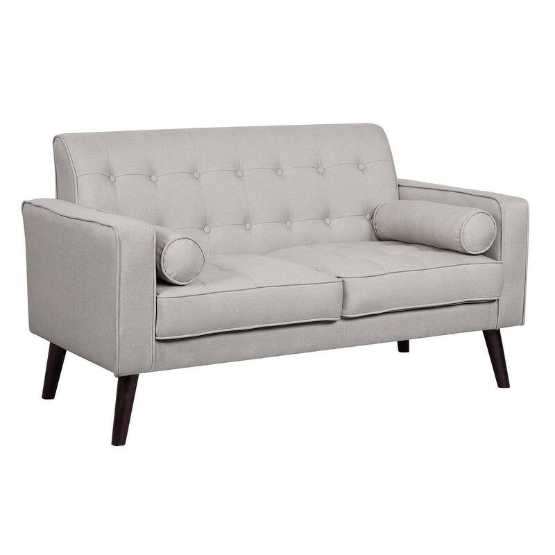 Valadez Mid-century Modern Tufted Upholstered Loveseat