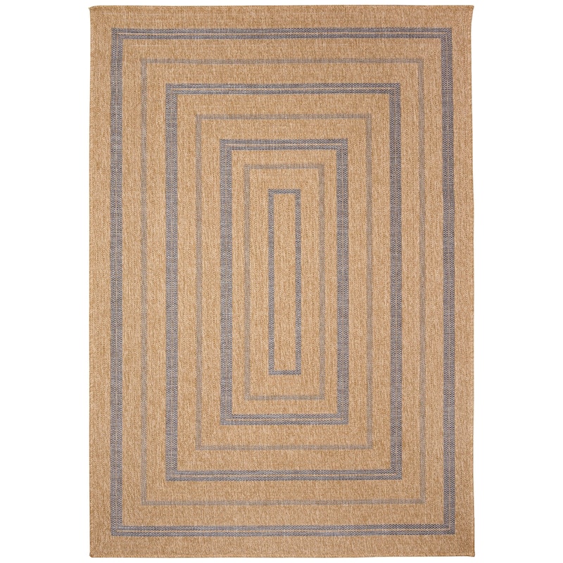 Liora Manne Sahara Multi Border Indoor/Outdoor Rug