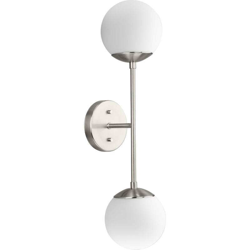 Progress Lighting P710130 Haas 2 Light 24" Tall Wall Sconce - Brushed Nickel