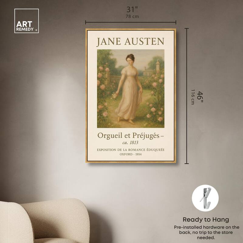 Lady in Austen's World Canvas by Art Remedy