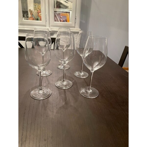Crystal Stemless Wine Glass Set of 6 Chef & Sommelier Domaine 17 oz 