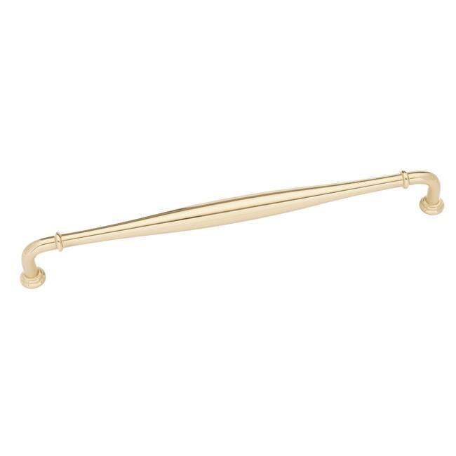 Alno A726-12A Charlie's 12" Center to Center Classic Traditional Solid - Unlacquered Brass - Unlacquered Brass