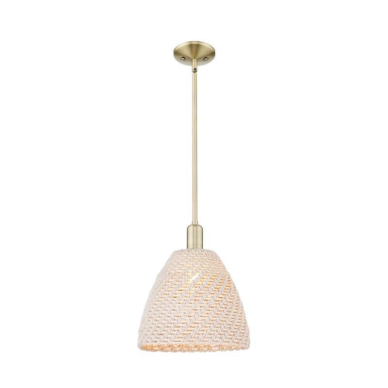Innovations Lighting Downtown Urban - Natural Ballston Dome - 1 Light 12" Stem Hung Mini Pendant