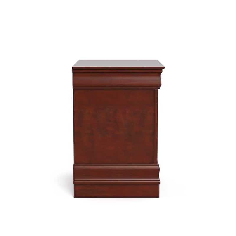 Furniture of America Devi Traditional Solid Wood 2-Drawer Nightstand