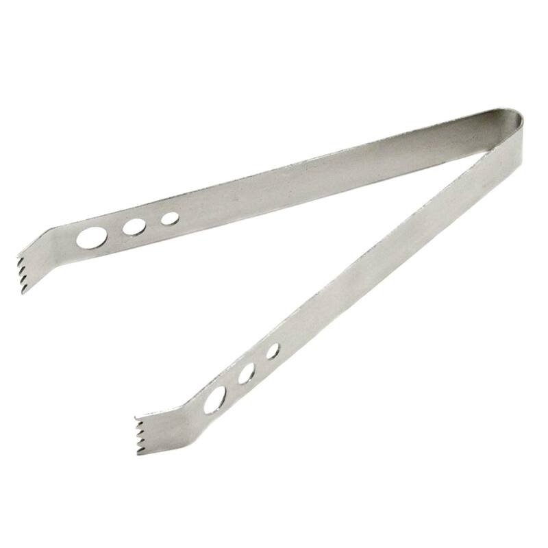 Chef Craft 7" Stainless Steel Ice Cube Serving Tongs - 1 Pack