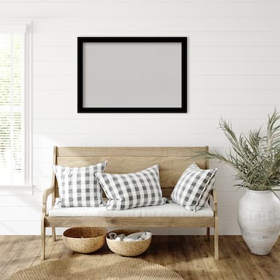 Brushed Framed Grey Corkboard Bulletin Board