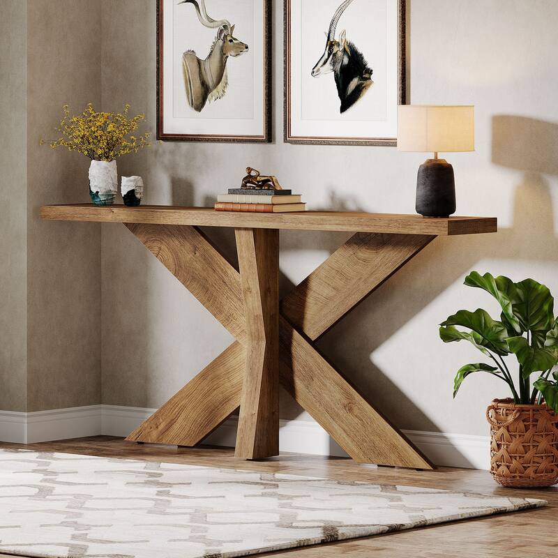 70.9-Inch Long Narrow Wood Console Table for Entryway