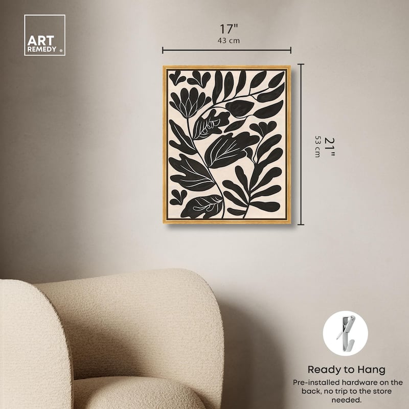 Ebony Eden Essence I Canvas by Art Remedy