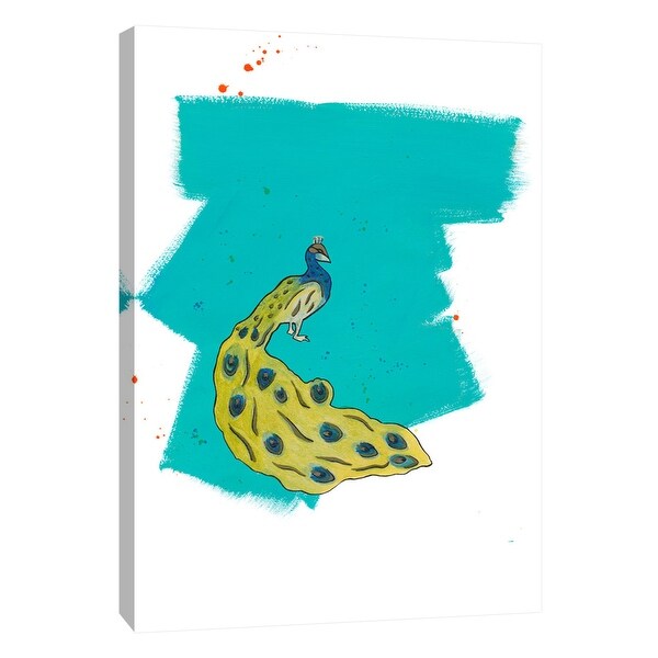 PTM Images 9-105240 PTM Canvas Collection 10" x 8" - "Peacock 2" Giclee Peacocks Art Print on Canvas