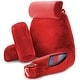 preview thumbnail 39 of 143, Nestl Memory Foam Reading Pillow with Backrest, Arms and Pockets Large - Cherry Red