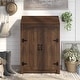 preview thumbnail 13 of 19, DH BASIC Jody Farmhouse Adjustable 4-Shelf Double-Door Shoe Cabinet with Lift-top Storage by Denhour