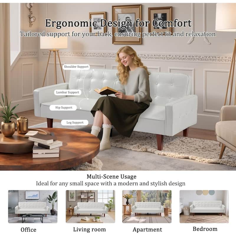 Modern 82.7" Deep Seat Couch, Corduroy Sofa Couches, Removable & Washable Covers for Living Room or Apartment