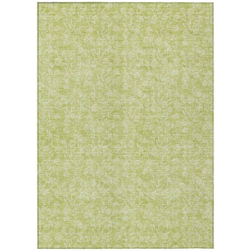 HomeRoots Floral Transitional Rectangle Outdoor Rug