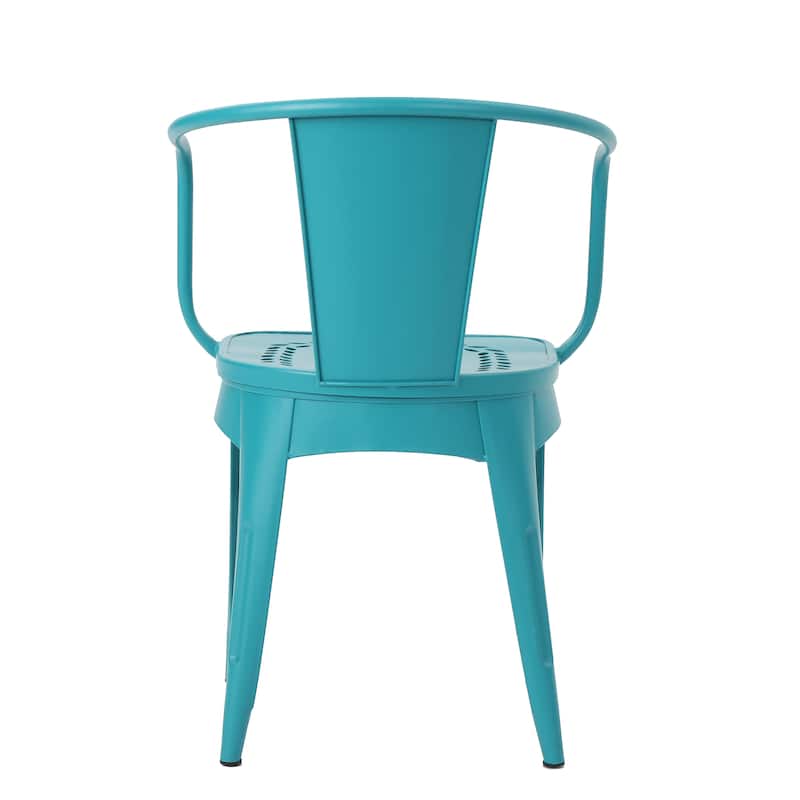 Roomfitters 3-Piece Metal Bistro Set, Outdoor Patio Table and Chairs for Balcony, Garden or Deck