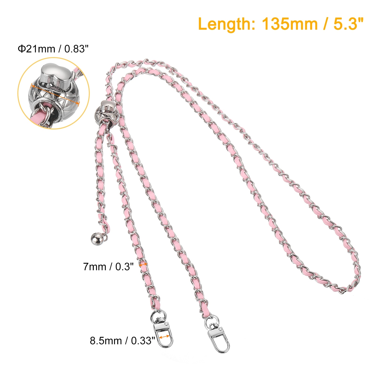 Purse Chain Strap Adjustable Strap Replacement Crossbody Chain Strap Handbag Chains for DIY Wallet Clutch Bag