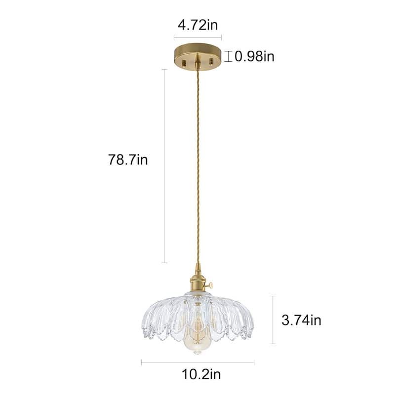 10'' Wide Flower Pendant Light for Kitchen Island