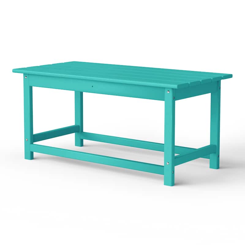 Laguna Hdpe All Weather Outdoor Patio Rectangular Coffee Table
