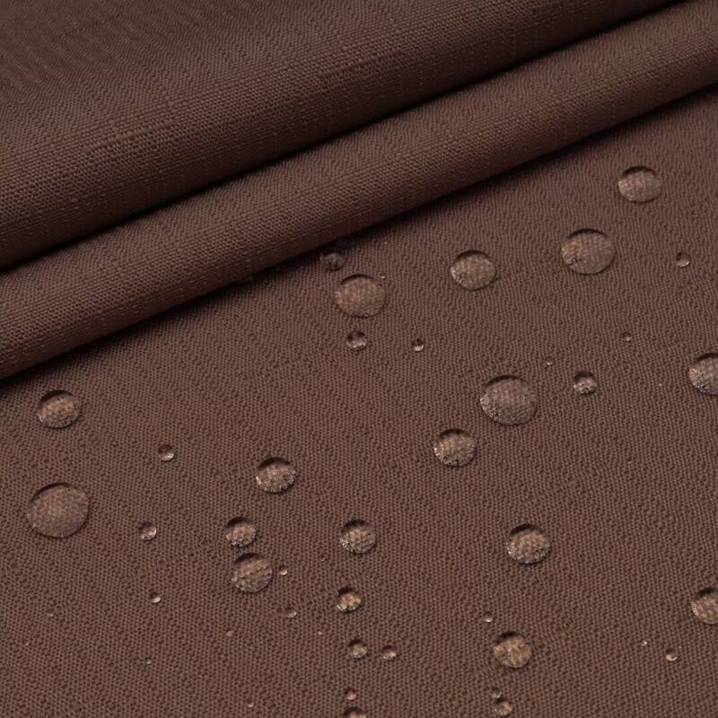 No Hook Slub Linen Texture Shower Curtain with PEVA Snap-in Liner