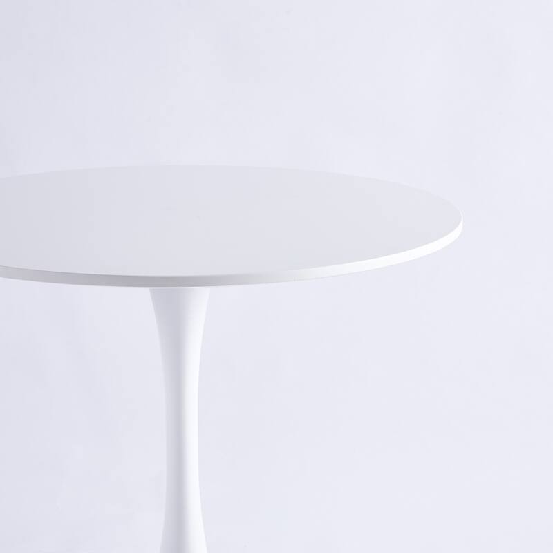 31.5"Tulip Table Mid-century Dining Table for 2-4 people With Round Mdf Table Top, Pedestal Dining Table, Leisure Coffee Table