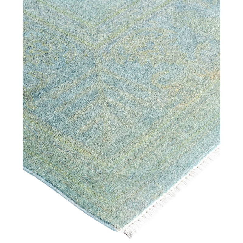 Overdyed One-of-a-Kind Hand-Knotted Area Rug - Gray - 6' 2" x 9' 6"