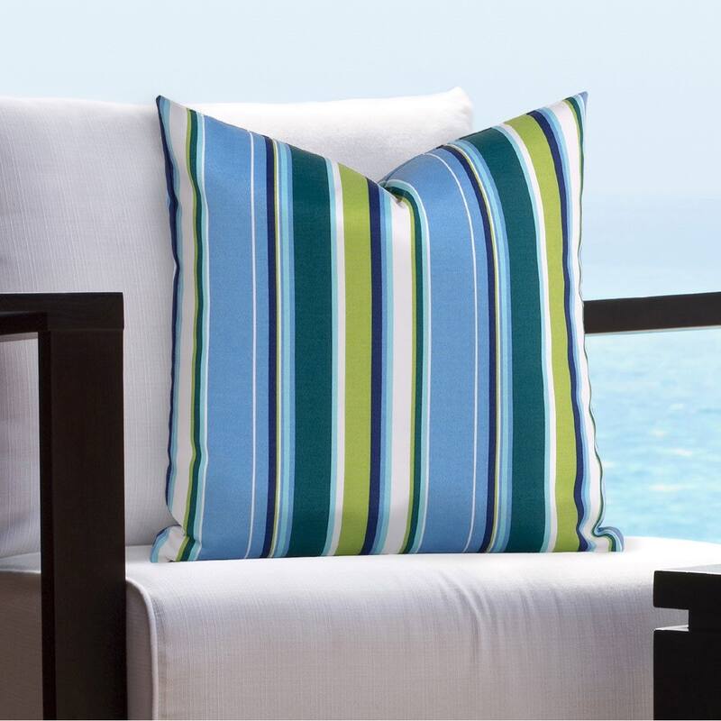 Sis Covers Solarium Striped Indoor/ Outdoor Accent Pillow