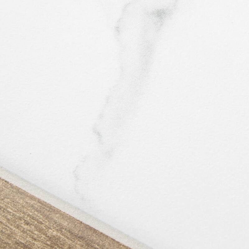 Merola Tile Marwood Panal Calacatta with Oak Picket 8-5/8" x 9-7/8" Porcelain Floor and Wall Tile