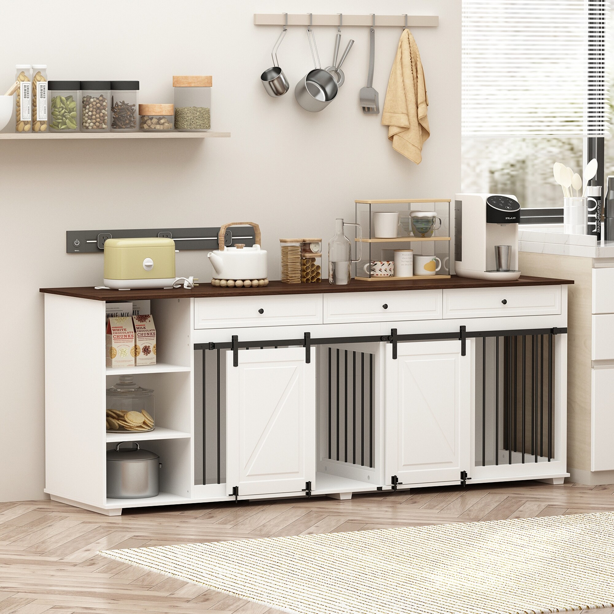 Kitchen cabinet dog bed deals