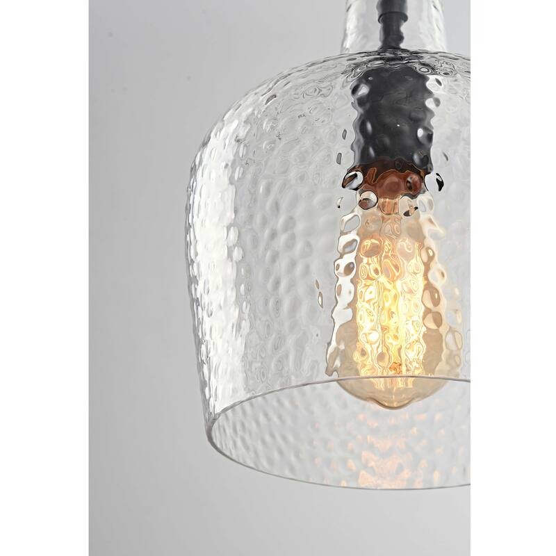 Belinda Antique Black Mouth-blown Large Glass Pendant Chandelier