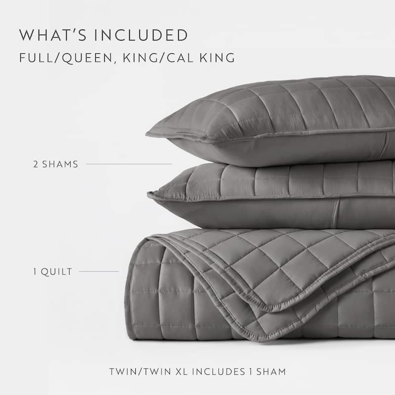 Becky Cameron Premium Ultra Soft Square Quilted Coverlet Set