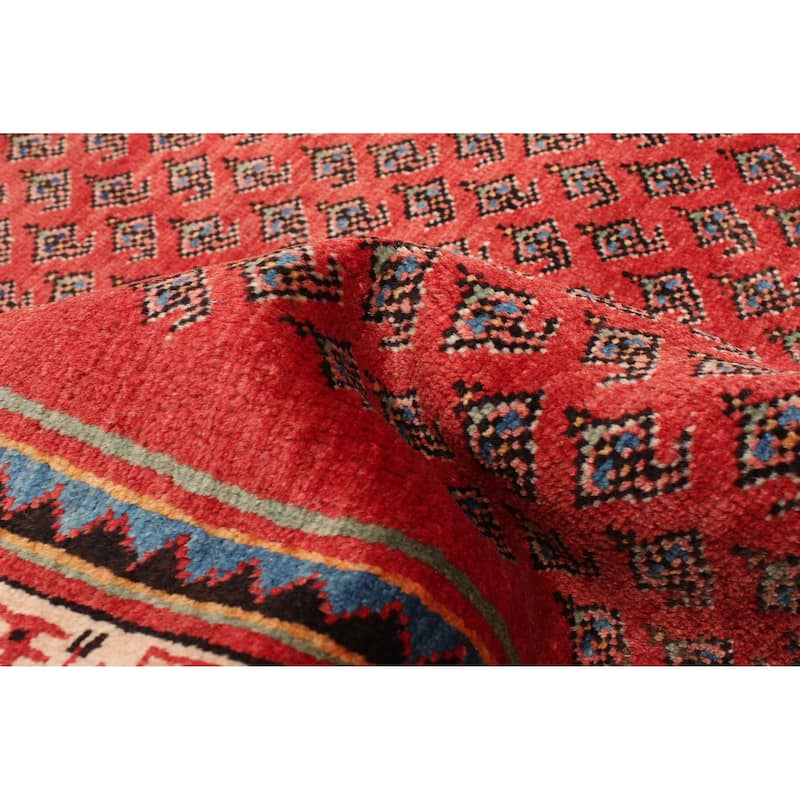 ECARPETGALLERY Hand-knotted Andelz Red Wool Rug - 2'8 x 11'4