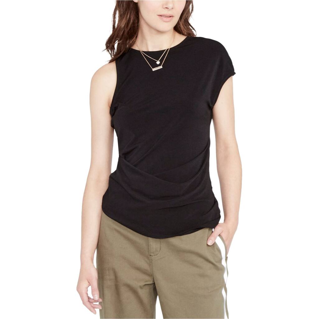 Rachel Roy Womens Asmmetrical Knit Blouse