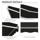 preview thumbnail 23 of 32, Outsunny 10' x 8' Electric Awning, Retractable Awning, UV Protection Sun Shade Shelter with Remote Controller