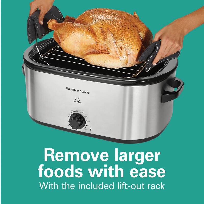 Hamilton Beach 22 Quart Stainless Steel Electric Roaster Oven On Sale