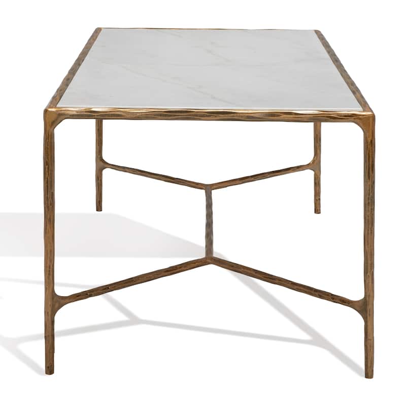 SAFAVIEH Couture Beril Rectangle Metal Coffee Table - 40 In. W x 22 In. D x 18 In. H - 40"W x 22"D x 18"H