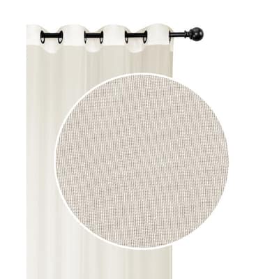 Voile Panel With Grommets (Beige) (54X84) - Set of 2
