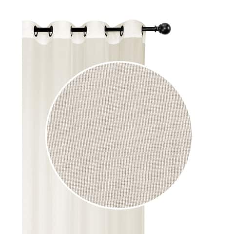 Voile Panel With Grommets (Beige) (54X84) - Set of 2