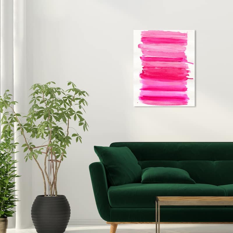 Wynwood Studio Abstract Melted Chewy Sweets Pink and Modern & Contemporary Wall Art Canvas Print - 24 x 20