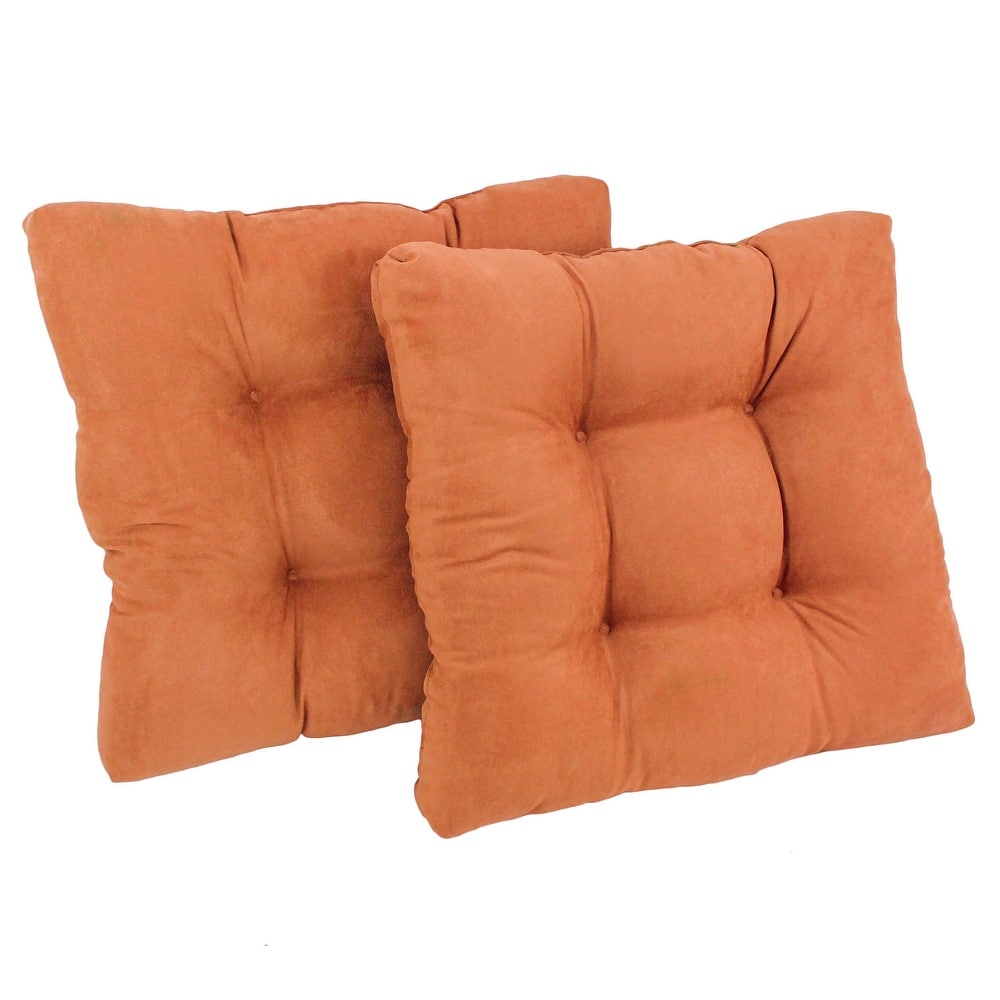 19-inch Square Microsuede Chair Cushion (Set of 1, 2, or 4) - 19 x 19