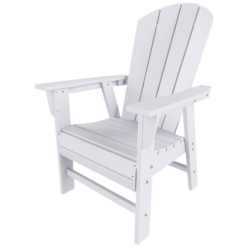 Polytrends Laguna Casual Upright Adirondack Chair (Set of 2)