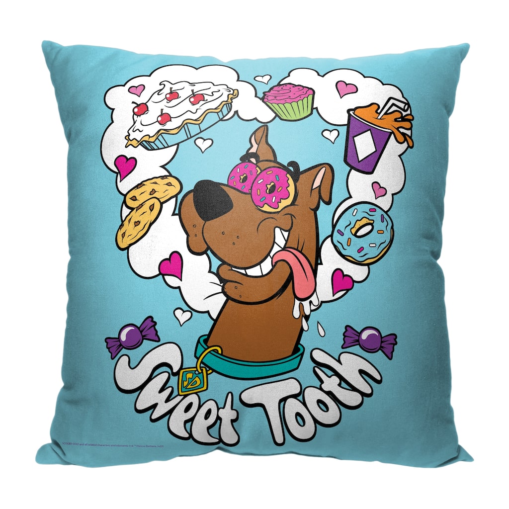 Warner Brothers Scooby Doo Sweet Tooth 18 Inch Throw Pillow