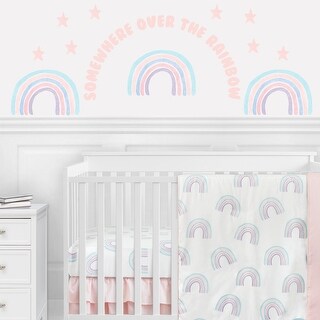 Pastel Rainbow Peel and Stick Wall Decal Stickers Art Nursery Decor ...