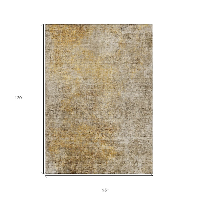 HomeRoots Abstract Transitional Rectangle Outdoor Rug