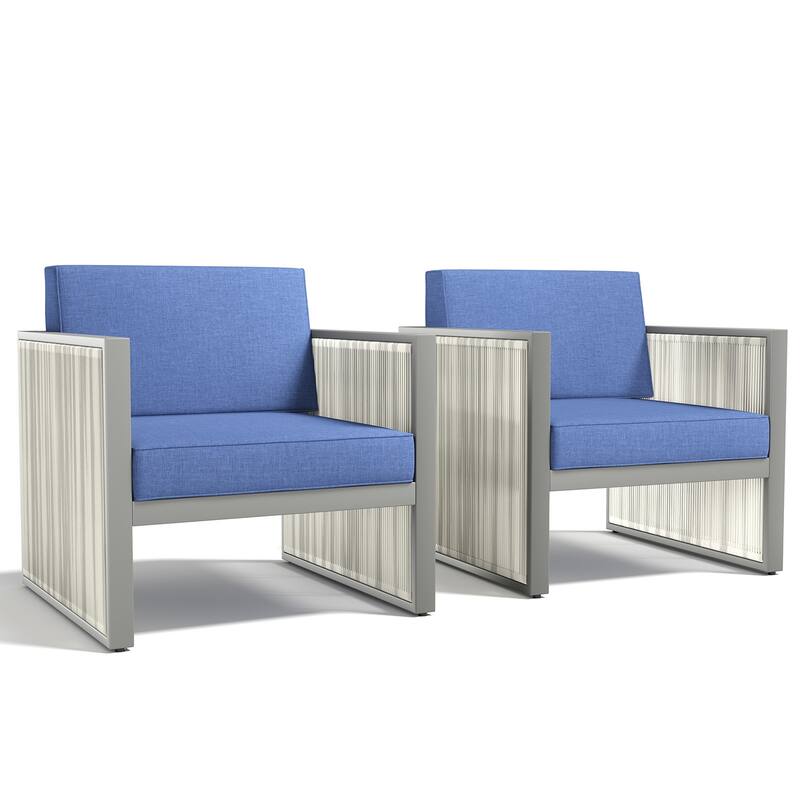 Outdoor Wicker Rattan Arm Chair with Cushion